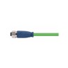 Connecteur femelle M12, 4 pol., codage D IP67, 4A, blindé